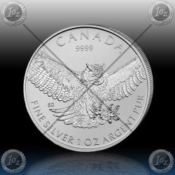 1oz KANADA $5 Birds of Prey "Great Horned Owl" 2015 1oz KANADA $5 Birds of Prey "Great Horned Owl" 2015